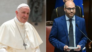 Pope-Francis-and-Lorenzo-Fontana