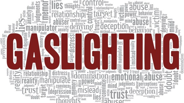 Gaslighting conceptual vector illustration word cloud isolated on white background
