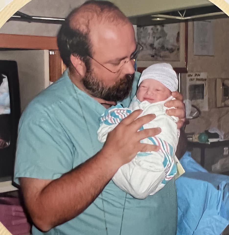 Dr. Bruchalski with newborn baby