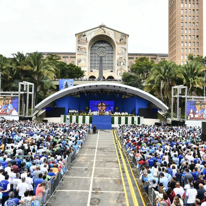 Pèlerinage du Rosaire des hommes, Notre Dame d'Aparecida, février 2023.