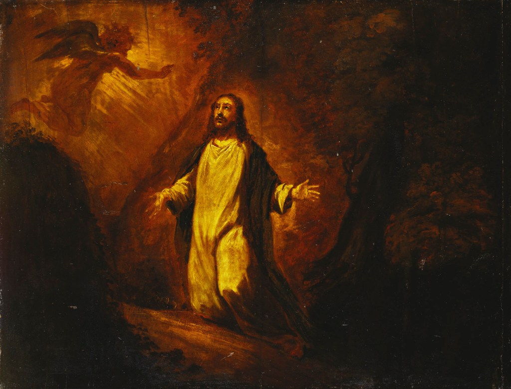 Jezus Chrystus modlący się w ogrodzie Getsemani